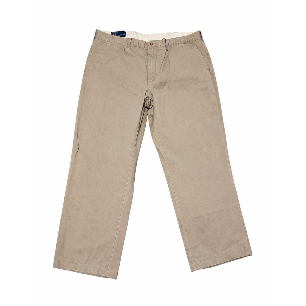 Polo Ralph Lauren Khaki Chino Pants Beige Classic Fit Men's 40x30 Cotton